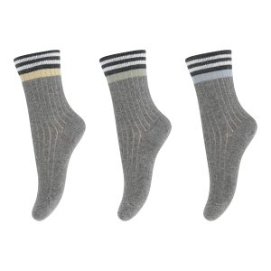 MP Denmark - Socks - 3-Pack - Stripes on top