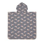 Lassig - Beach Poncho - Tiger Grey - 1-3 jaar