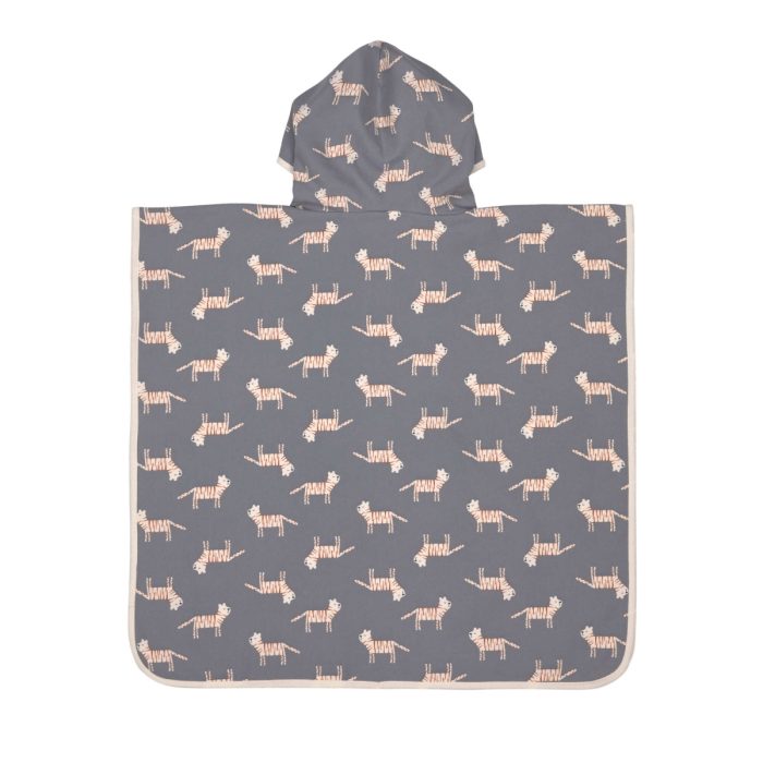 Lassig - Beach Poncho - Tiger Grey - 1-3 jaar