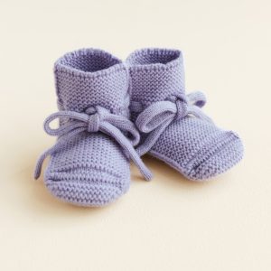 Hvid - Booties - Lilac - 0/9 maanden