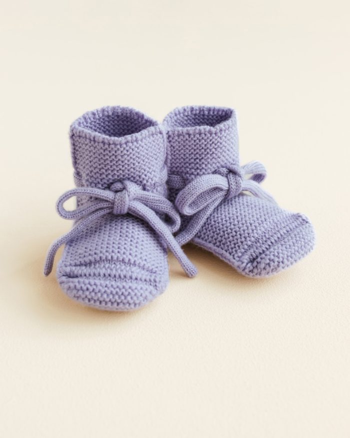 Hvid - Booties - Lilac - 0/9 maanden