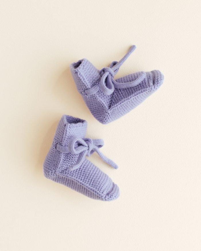 Hvid - Booties - Lilac - 0/9 maanden