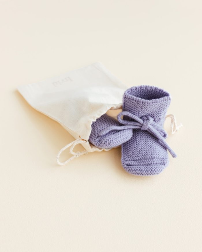 Hvid - Booties - Lilac - 0/9 maanden