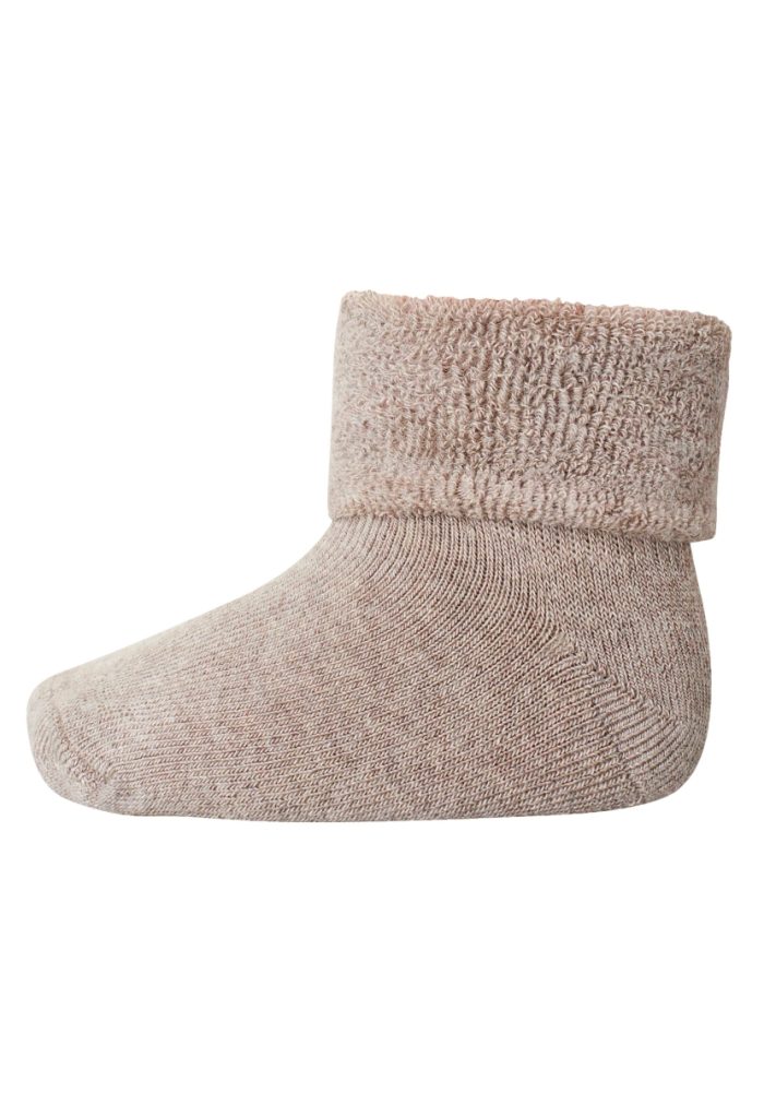 MP Denmark - Cotton Baby Sock - Light Brown Melange