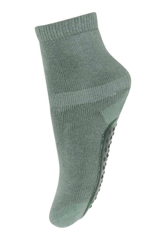 MP Denmark - Cotton Socks - Anti-Slip - Granite Green