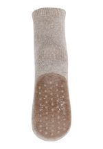 MP Denmark - Cotton Socks - Anti-Slip - Light Brown Melange