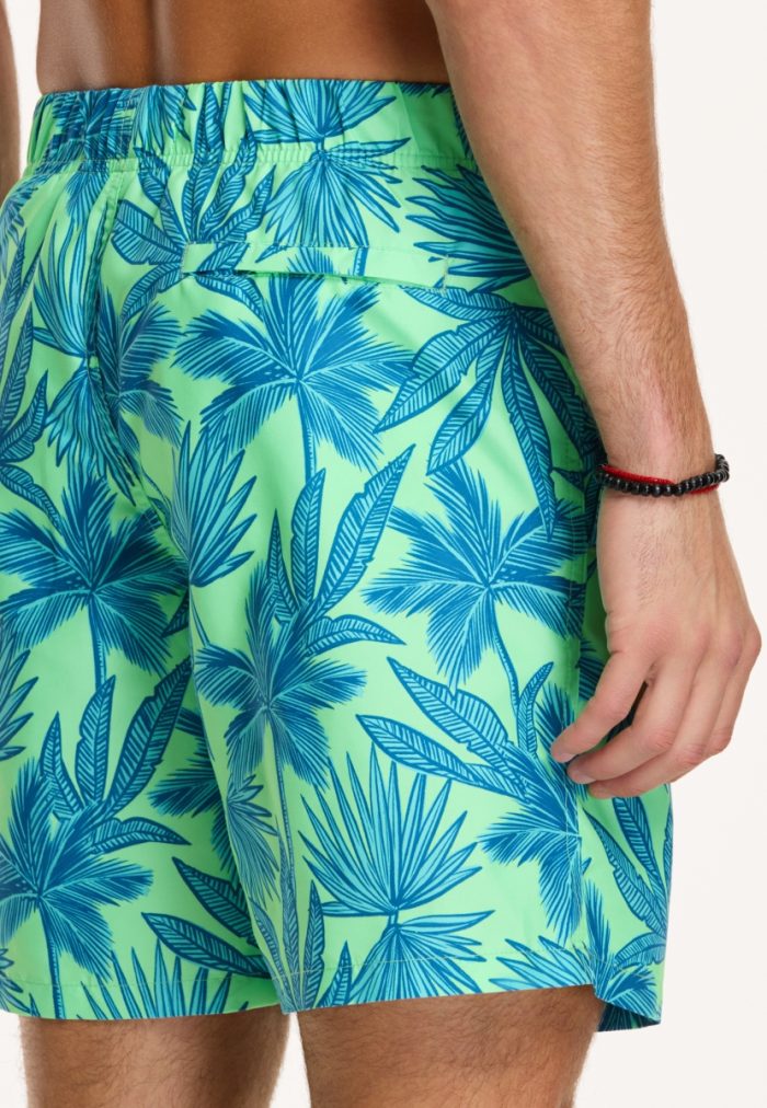 Shiwi - Men Swim Shorts Palm Leaves - New Neon Green