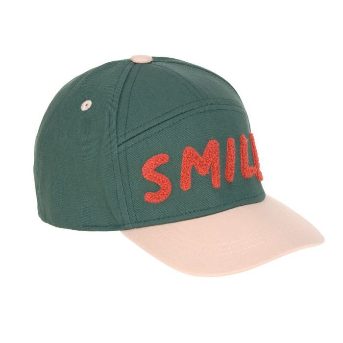 Lassig - Kids Base Cap Little Gang Smile - Ocean Green/Light Rose