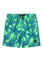 Shiwi - Boys Swim Shorts Palm Leaves - New Neon Green