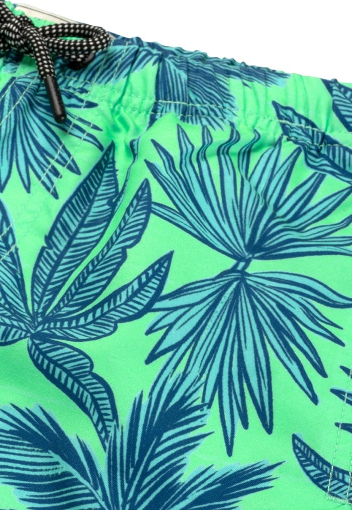 Shiwi - Boys Swim Shorts Palm Leaves - New Neon Green