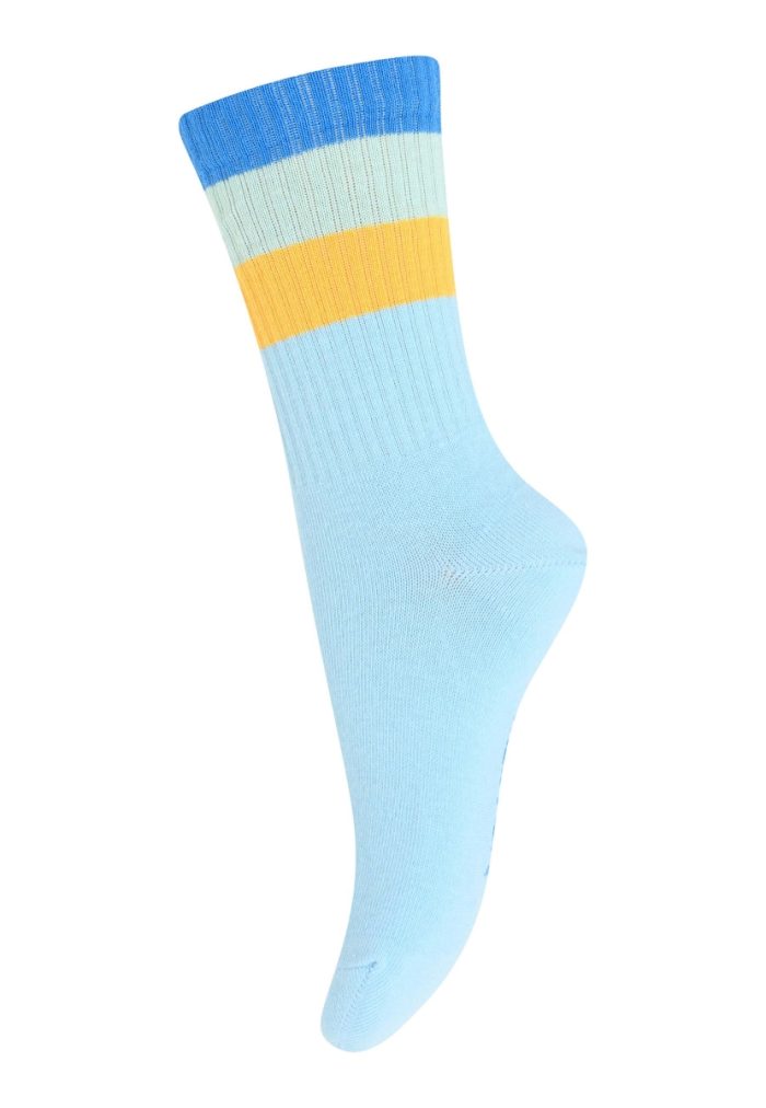 MP Denmark - Wide Stripes Socks - Sky Blue