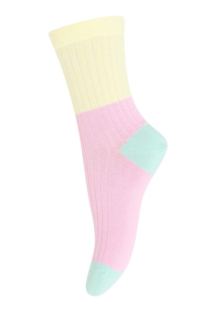 MP Denmark - Block Colour Socks - Pink Nectar