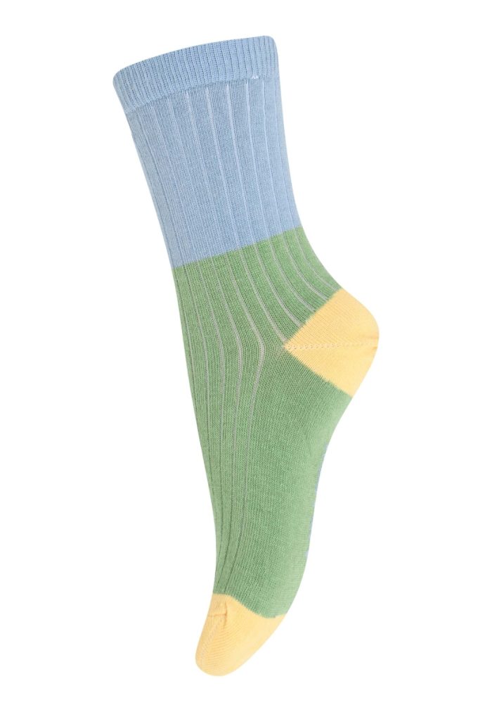 MP Denmark - Block Colour Socks - Watercress