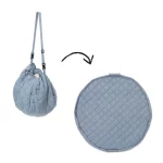 Play&go - Organic Speelmat Opbergzak - Dusty Blue