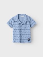 Name it - Nmmfelo Terry Ss Shirt - Chambray Blue
