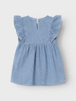 Name it - Nmflise Ss Dnm Dress 3402-Ip J - Medium Blue Denim