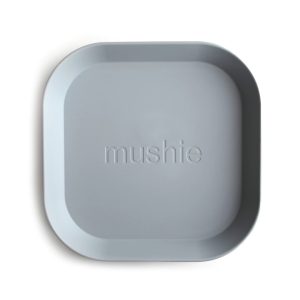 Mushie - Square Dinnerware Plates - 2 Stuks - Cloud