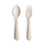 Mushie - Fork & Spoon - Ivory