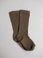 The Simple Folk - The Ribbed Sock - Walnut