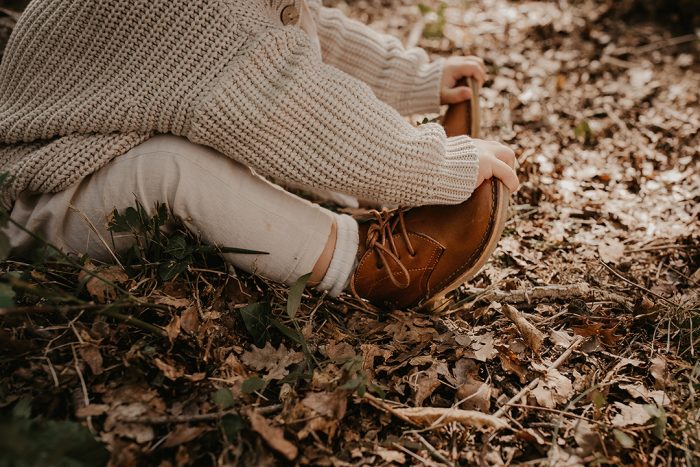 The Simple Folk - The Ribbed Sock - Walnut