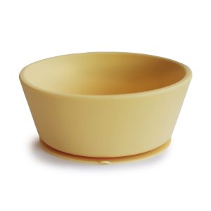 Mushie - Silicone Suction Bowl - Pale Daffodil