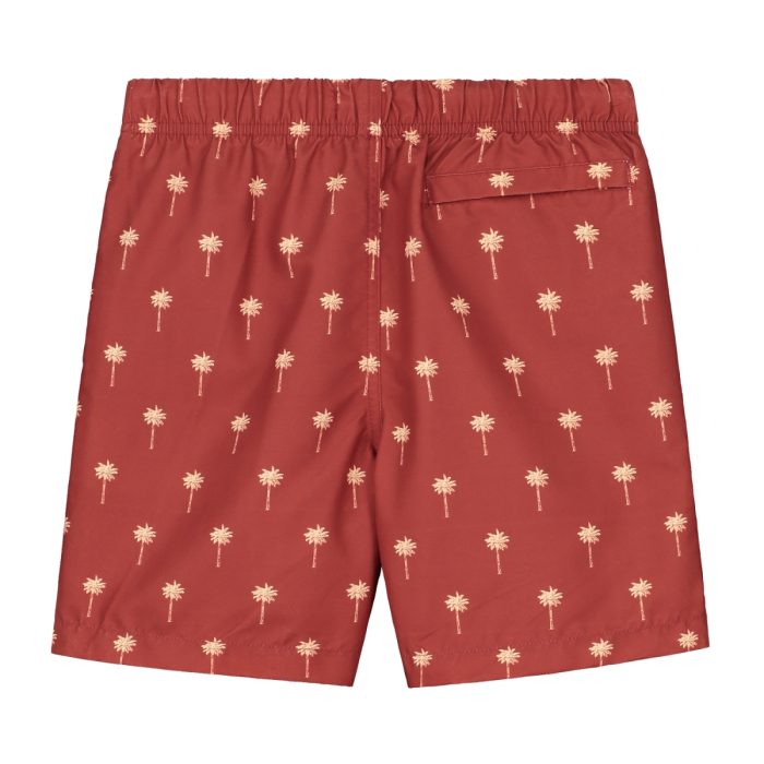 Shiwi - Boys Swimshort Scratched Shiwi Palm - Tandori Spice Brown