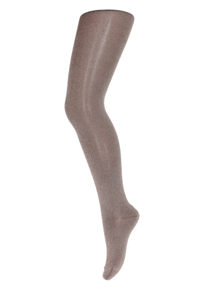 MP Denmark - Cotton Rib Tights - Brown Melange