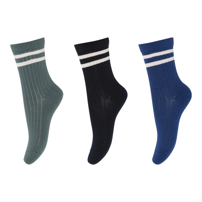 MP Denmark - Ben Socks - 3-Pack - Blue Multi Mix