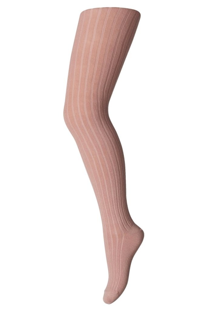 MP Denmark - Cotton Rib Tights - Wood Rose