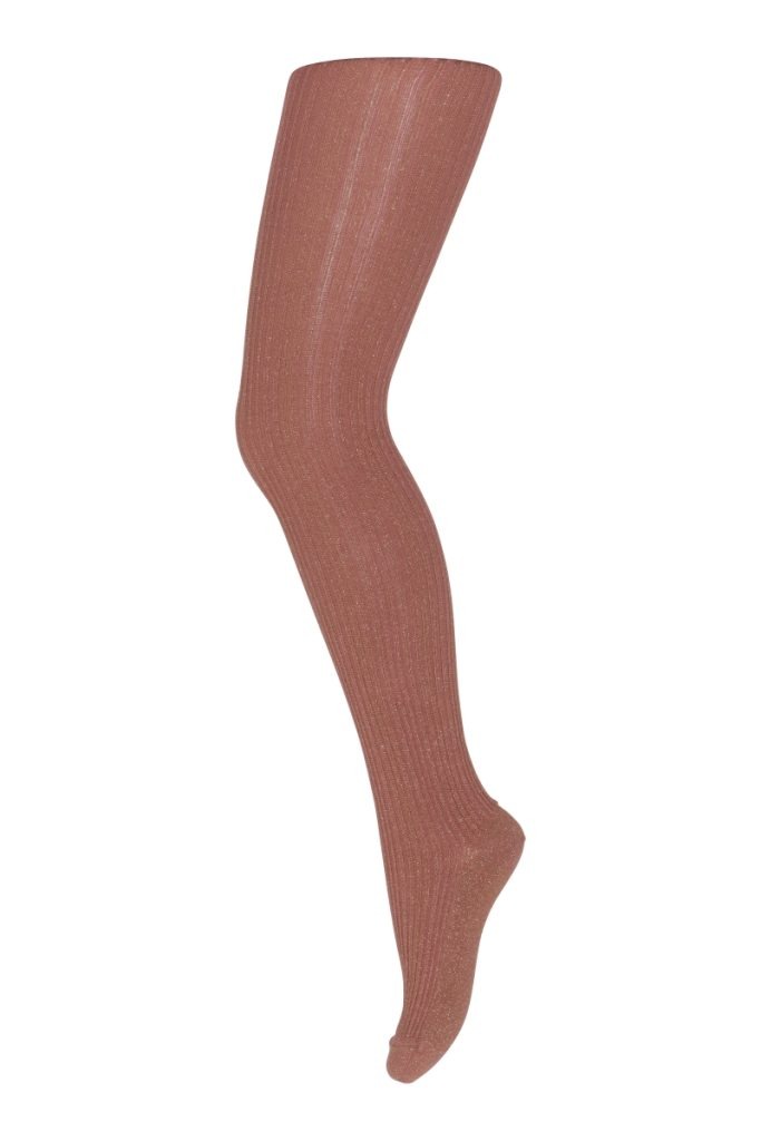 MP Denmark - Cotton Rib Tights - Copper Brown