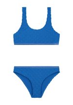 Shiwi - Girls Ruby Bikini Set Check Structure - Electric Blue Check