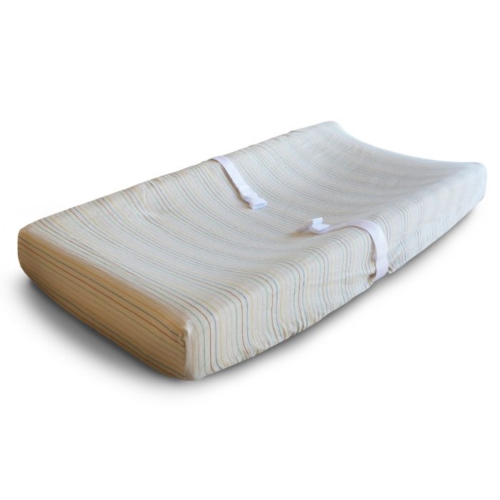 Mushie - Changing Pad Cover - Retro Stripes