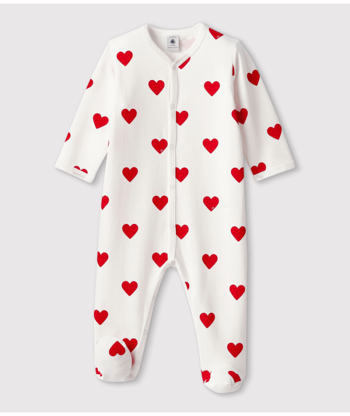 Petit Bateau - Pyjama onesie - Marshmallow/Terkuit