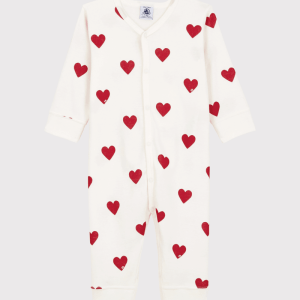 Petit Bateau - Pyjama onesie dors bien - Marshmallow/Terkuit