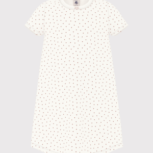 Petit Bateau - Nachthemd - Marshmallow/Papaye