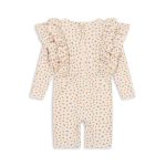 Konges Slojd - Manuca Frill Onesie Grs - Bloomie Sprinkle