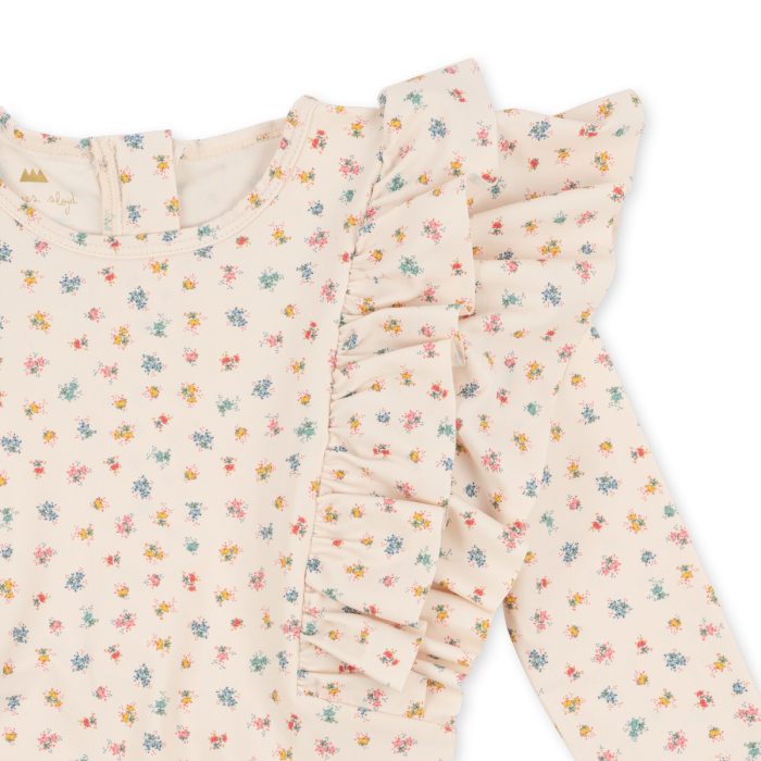 Konges Slojd - Manuca Frill Onesie Grs - Bloomie Sprinkle