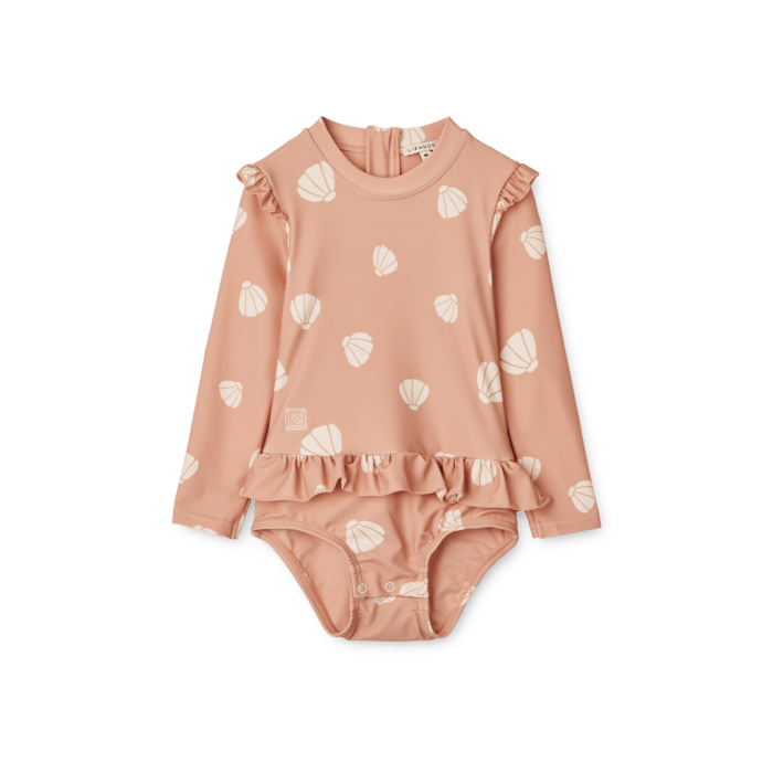 Liewood - Sille Baby Printed Swimsuit - Shell / Pale Tuscany