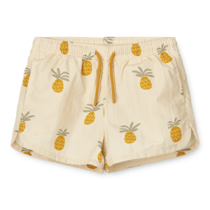 Liewood - Aiden Printed Board Shorts - Pineapples / Cloud Cream
