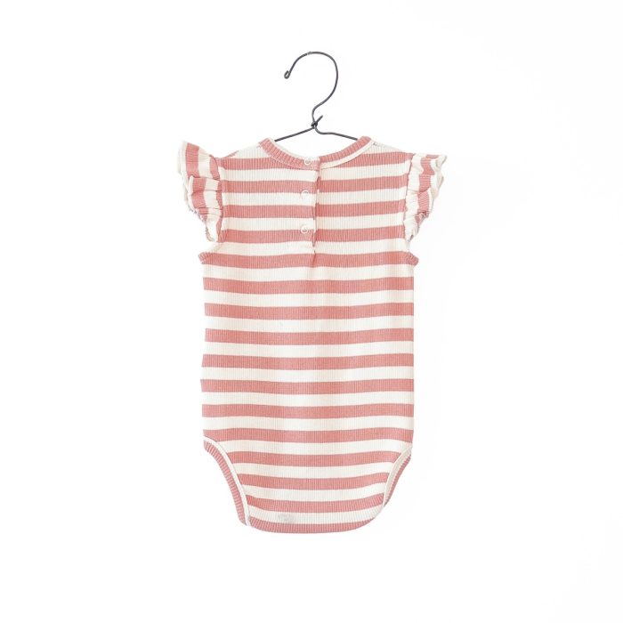 Play Up - Striped Rib Body - Coral