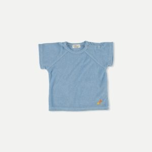 My Little Cozmo - Organic Toweling Baby T-Shirt - Blue