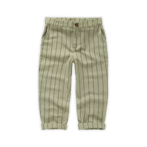 Sproet & Sprout - Woven pants stripe - Aloe vera