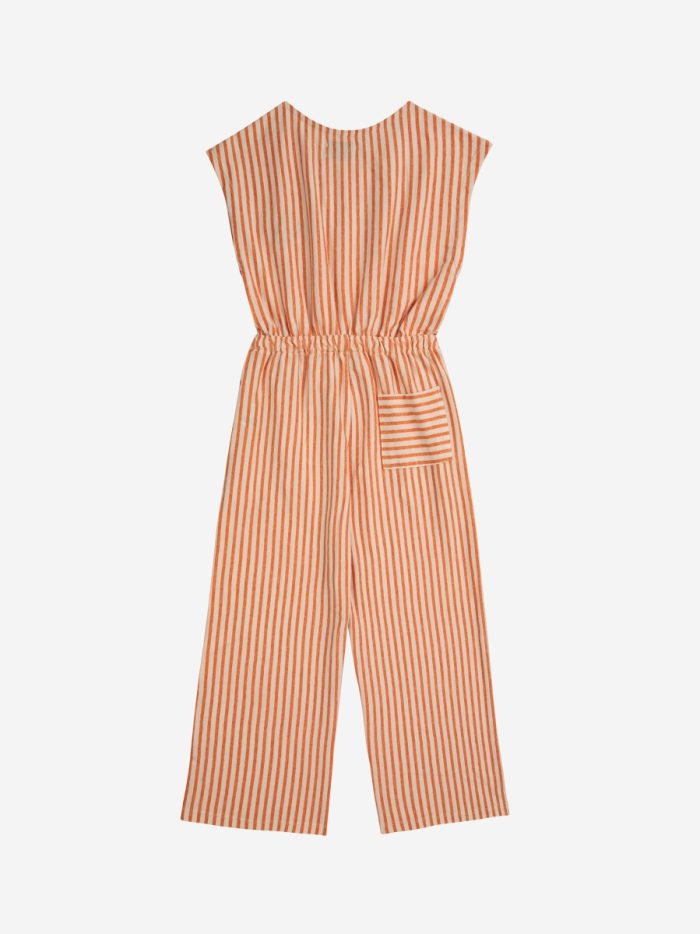 Bobo Choses - Vertical Stripes Overall - Orange