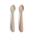 Mushie - Baby Spoon 2 Stuks - Blush/Shifting Sand