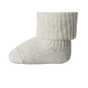 MP Denmark - Cotton Rib Baby Socks - Creme Melange