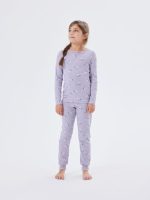 Name it - Nmfnightset Lavender Unicorn Rib Noos - Lavender Aura