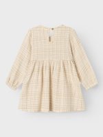 Lil' Atelier - Nmfkaley Ls Loose Dress Lil - Lemon Icing