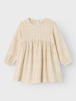 Lil' Atelier - Nmfkaley Ls Loose Dress Lil - Lemon Icing