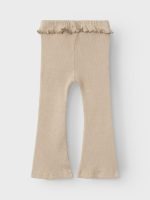 Lil' Atelier - Nmfsophia Slim Bootcut Leggings Lil - Travertine Melange