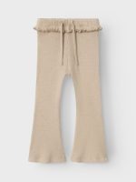 Lil' Atelier - Nmfsophia Slim Bootcut Leggings Lil - Travertine Melange